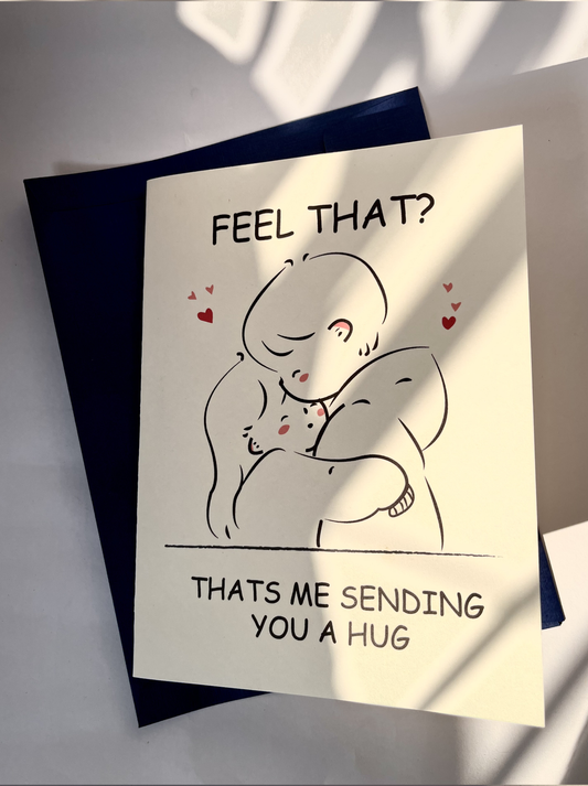 That's Me sending You a Hug| Illustrated Greeting Card